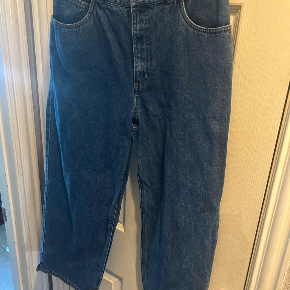 Nordstrom Relaxed Fit Blue capri jeans